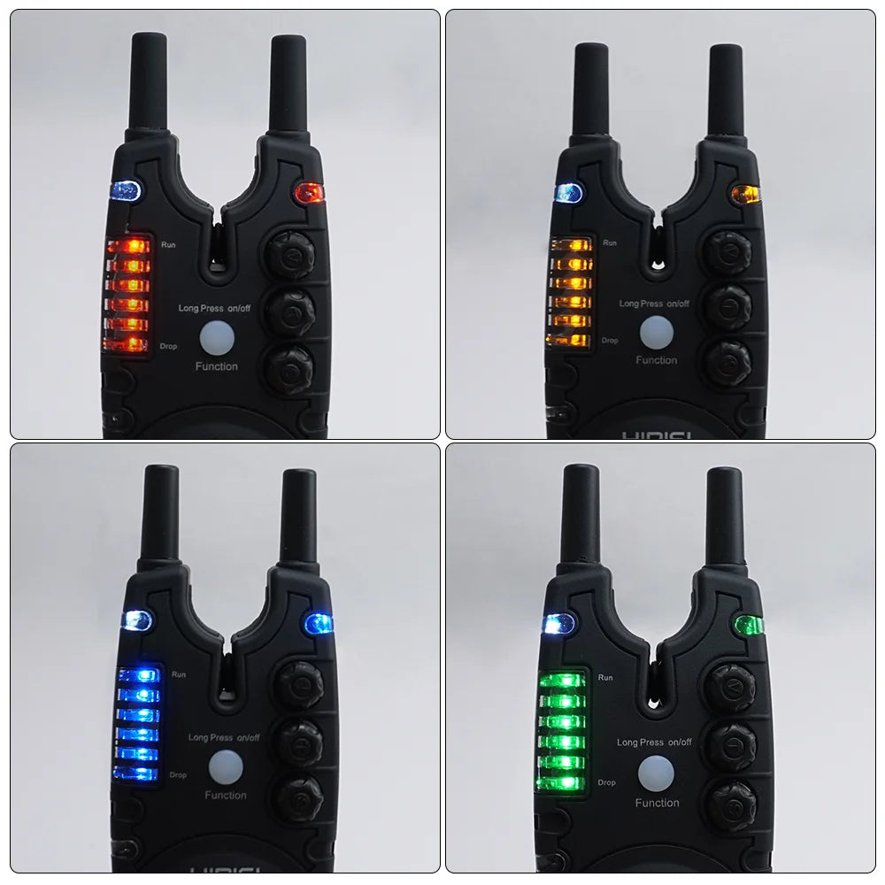 Hirisi Carp Fishing Alarm Set Wireless Bite Alarm 2 Way Remote Control Bite Indicator Fishing Accessories S8
