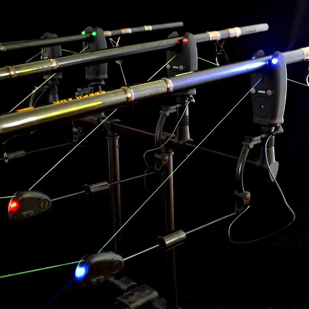 Hirisi Wireless Carp Fishing Alarm Set Waterproof, Fishing Bite Alarms Fishing Bite Indicator Fishing Accessories S5