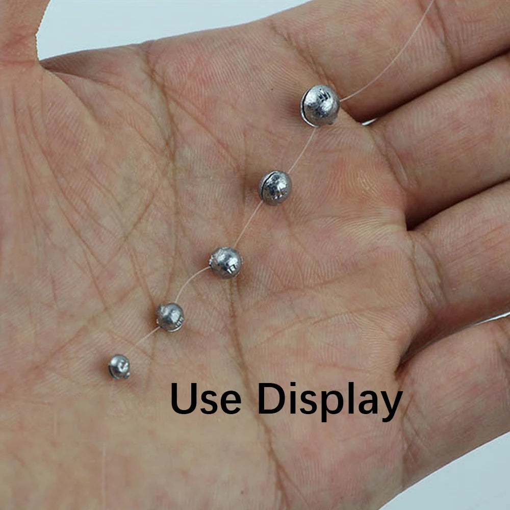 DNDYUJU 50pcs Round Split Shot Fishing Weights Lead Explosion Sinker Fishing Float Weight Tackle Tool Fishing Accessories