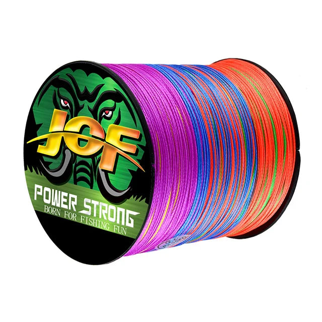 JOF 4 Strands Fishing Line 300/100M Braided PE Fishing Strong Fishing Line Multifilament Durable Fishing Line Tool
